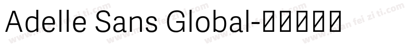 Adelle Sans Global字体转换
